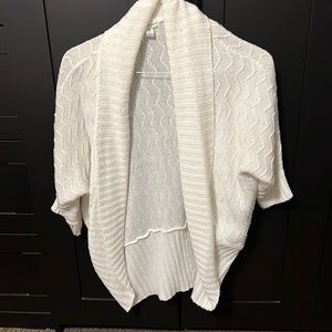 Soft white cardigan/cover up.